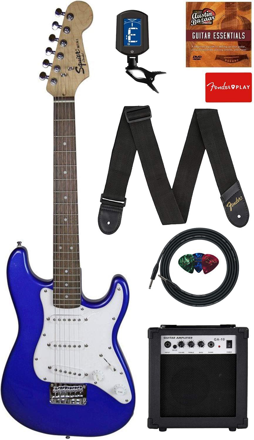 Kids Mini Strat Electric Guitar Bundle - Learn & Play in Style!