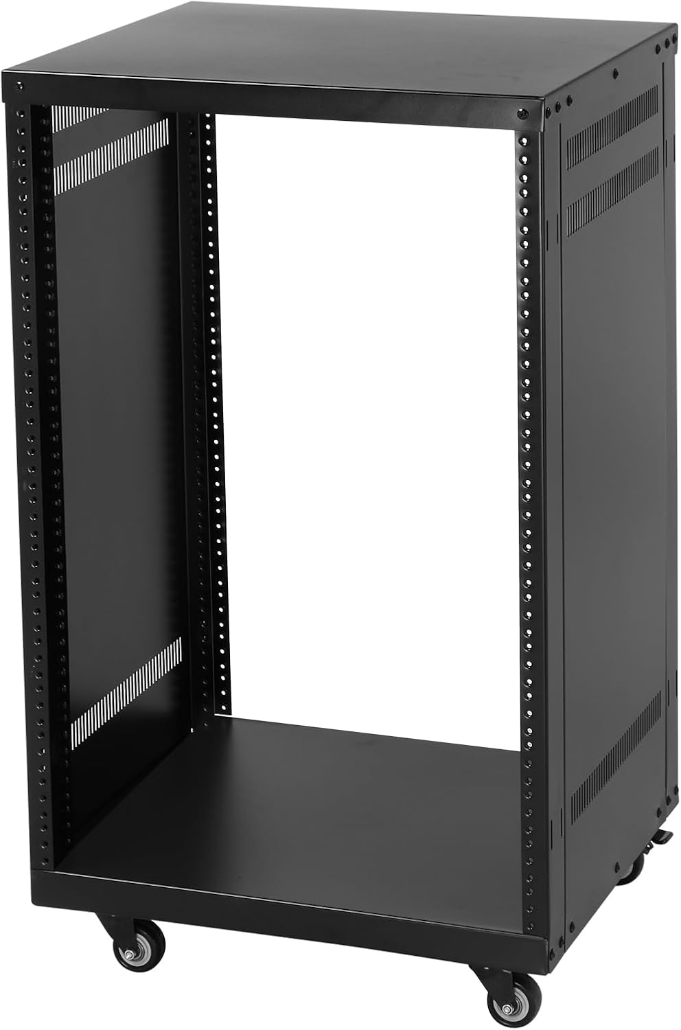 Ktaxon 16U AV Rack with Lockable Casters and Vent Design