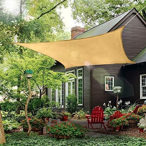 Patio Sun Shade Sail Canopy 12ft x 16ft Rectangle Outdoor Cover