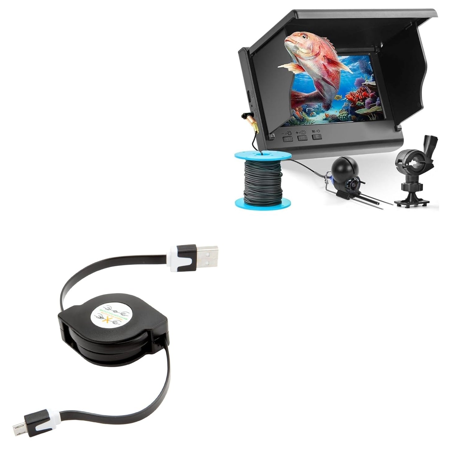 Portable Sync Cable for LATROVALE 4.3in Fishing Camera