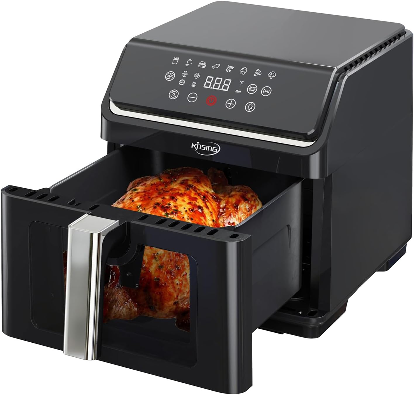 Air Fryer with Window Visible 8-in-1 for Healthy Cooking