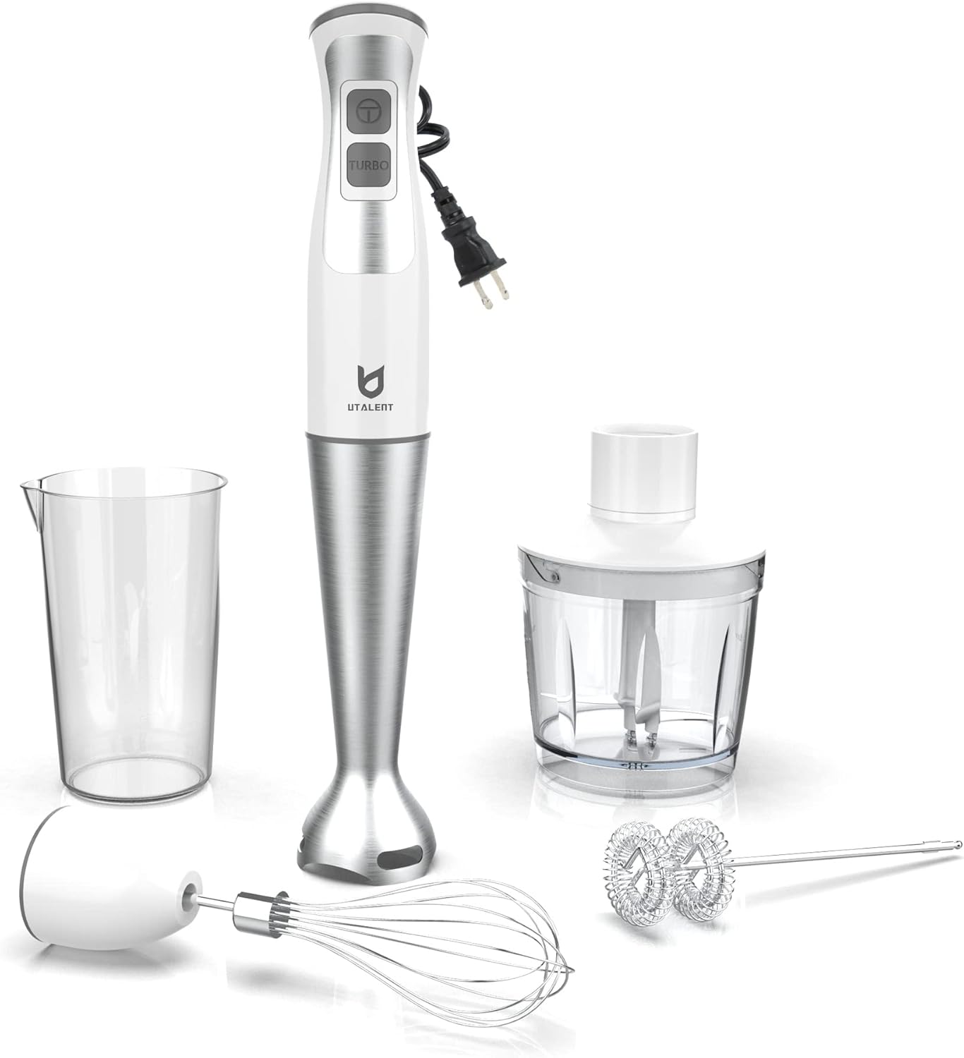 UTALENT 5-in-1 Hand Blender - Blend, Grind, Whip & Puree with Ease!