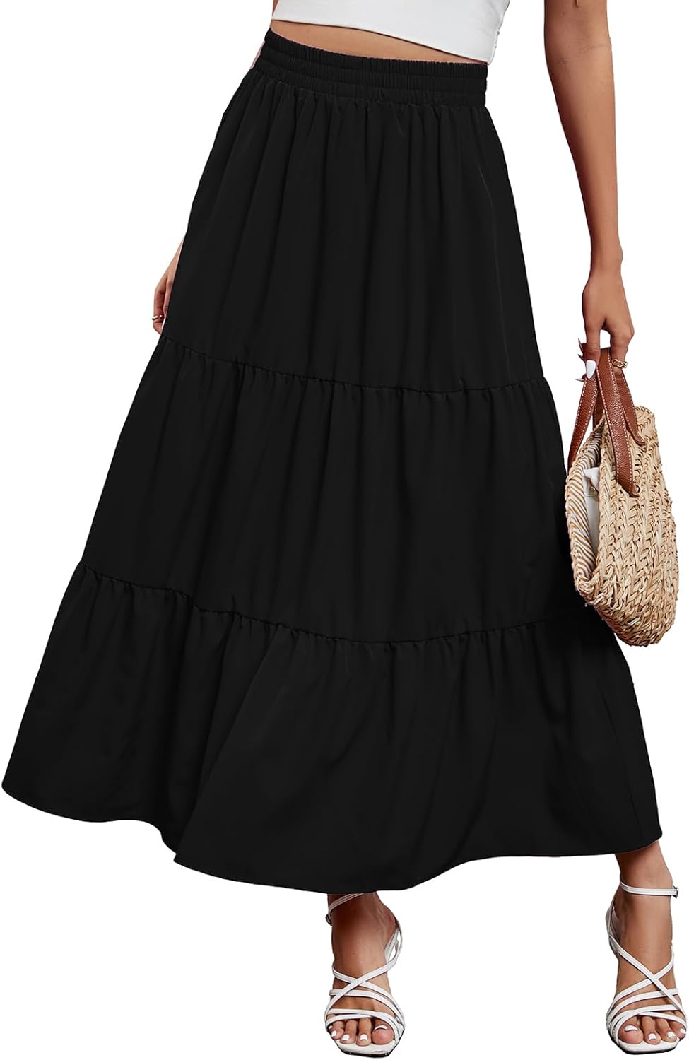 Arolina Maxi Skirt for Women: Trendy Boho High Waist Design