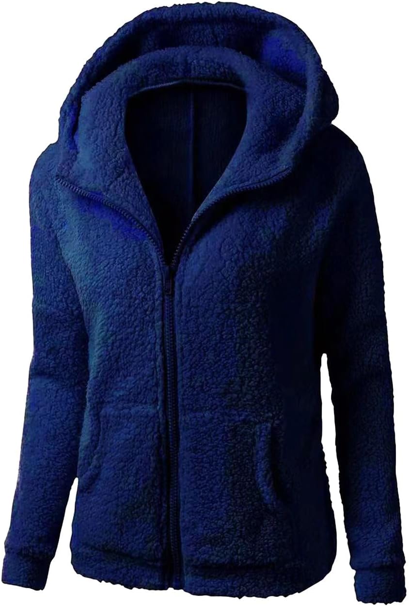 DINEVE Cozy Sherpa Jacket: Plus Size Warmth