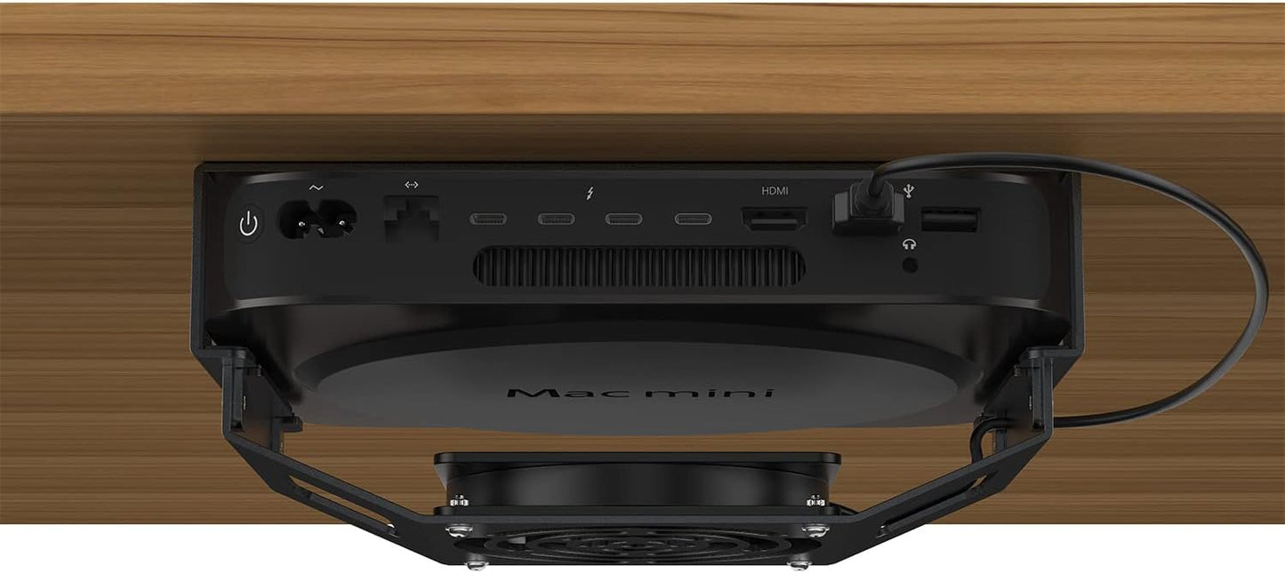 Mac Mini Cooling Fan Mount for Optimal Airflow and Space Saving