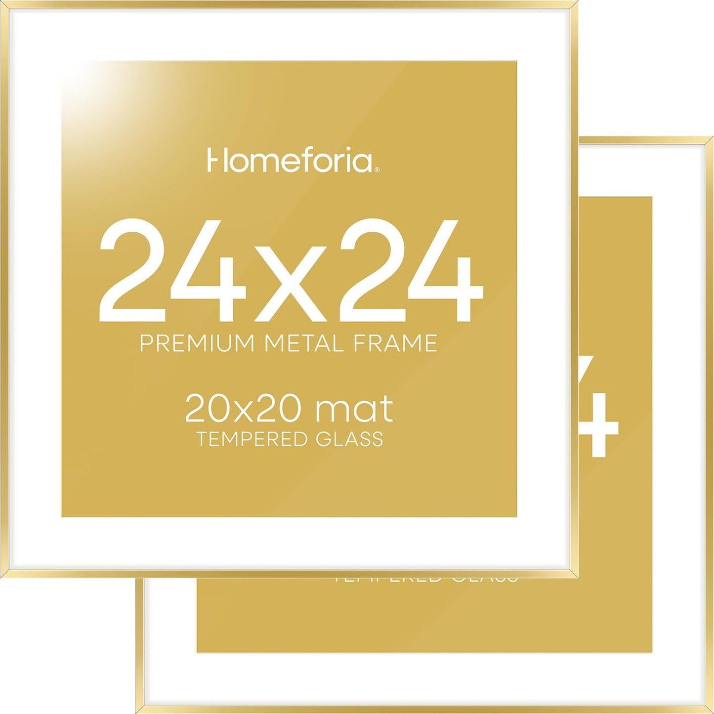 High-End 24x24 Gold Square Frame for Elegant Home Decor