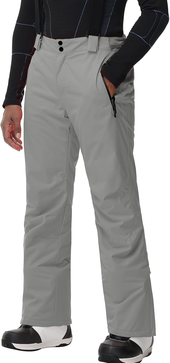 SnowElve Men's Waterproof Insulated Snow Pants