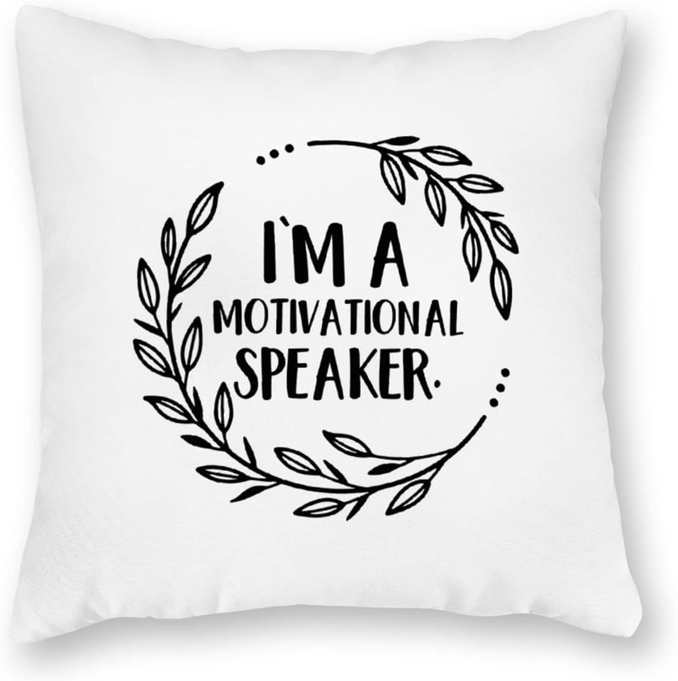 SILYHEART 26x26 Outdoor Motivational Speaker Pillow Cover