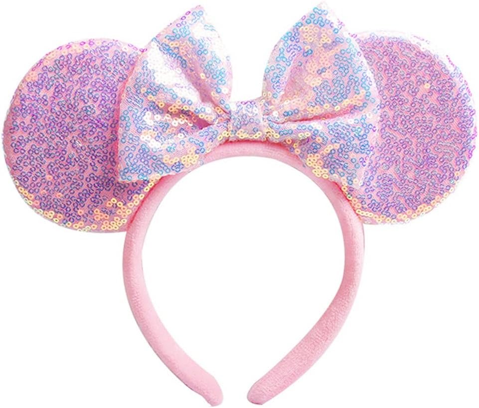 Glitter Snowflake Mouse Ears Headband - Princess Party Sparkle