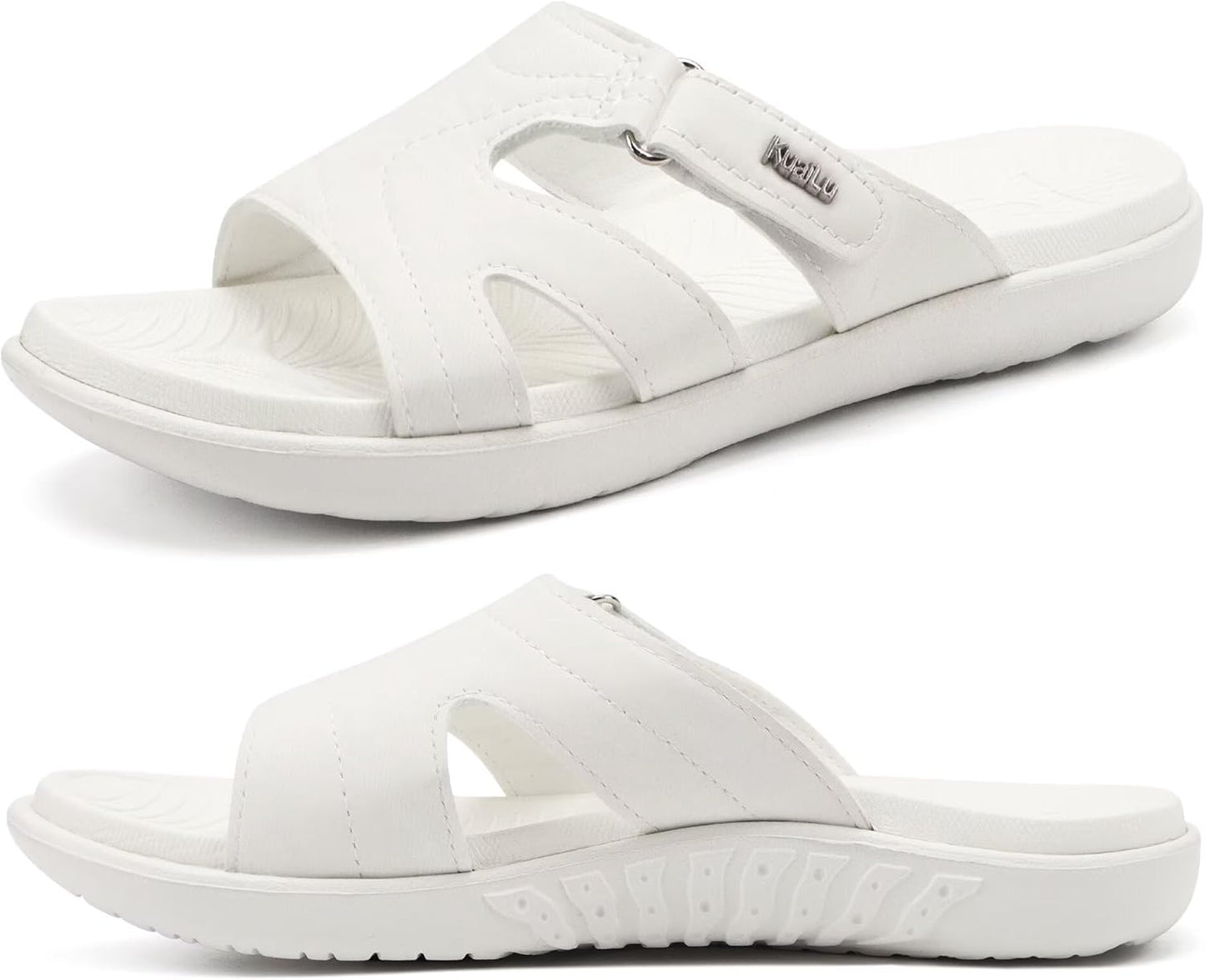 KuaiLu Womens Fashion Orthotic Slides for Comfort and Style