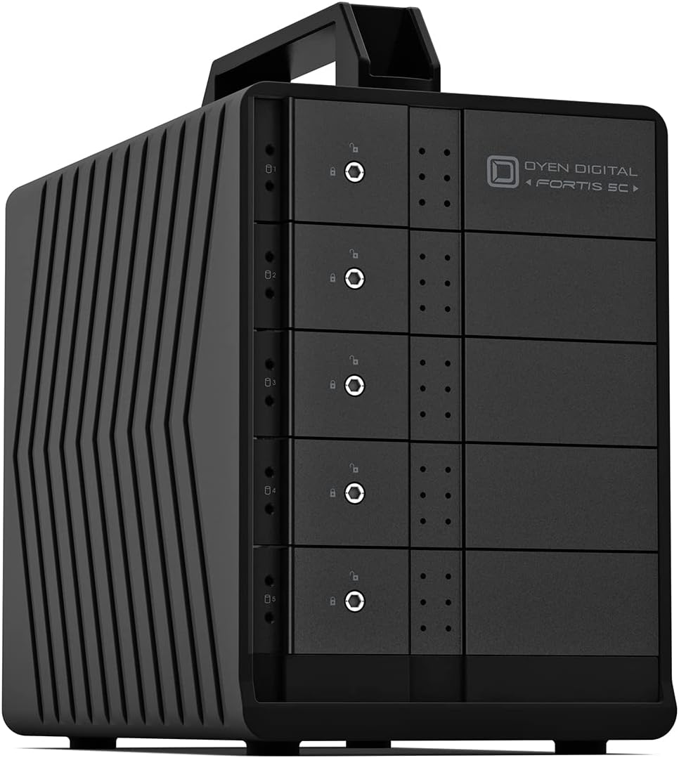 Oyen Digital 150TB Fortis 5C 5-Bay USB-C RAID Drive Array