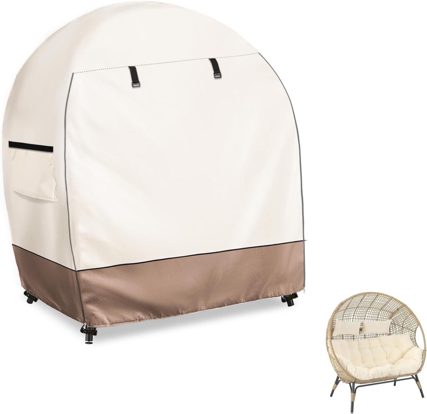 Outdoor Egg Chair Cover for 2 Person Egg Loveseat Chair