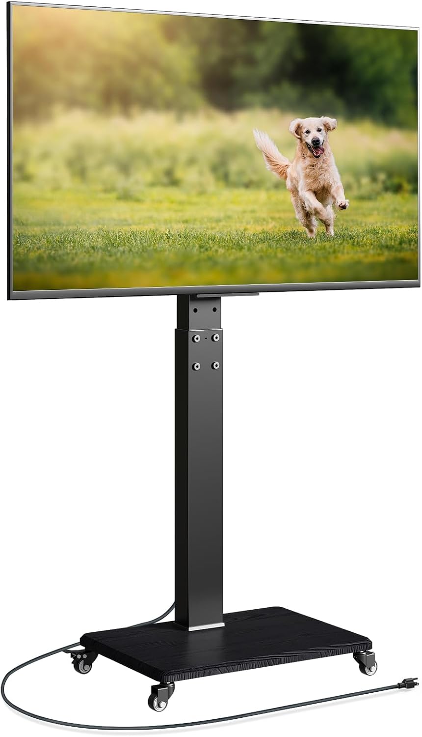 Neothm Rolling TV Stand: Portable Power Swivel!