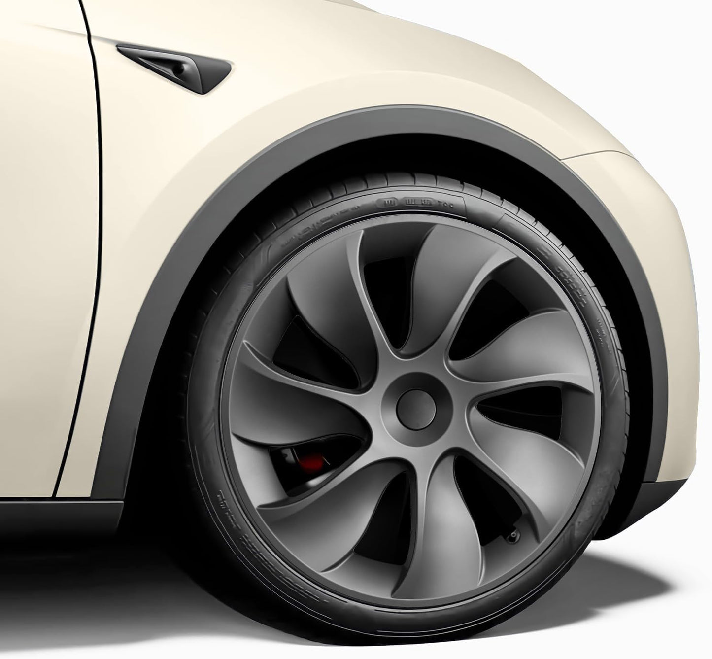 Wheel Covers 19 Inch for Tesla Model Y - Matte Black Hubcaps