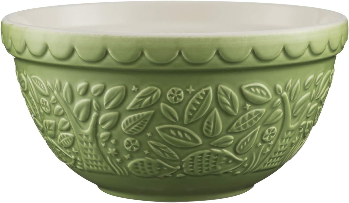 Mason Cash In the Forest 1.25 Quart Mixing Bowl in Green