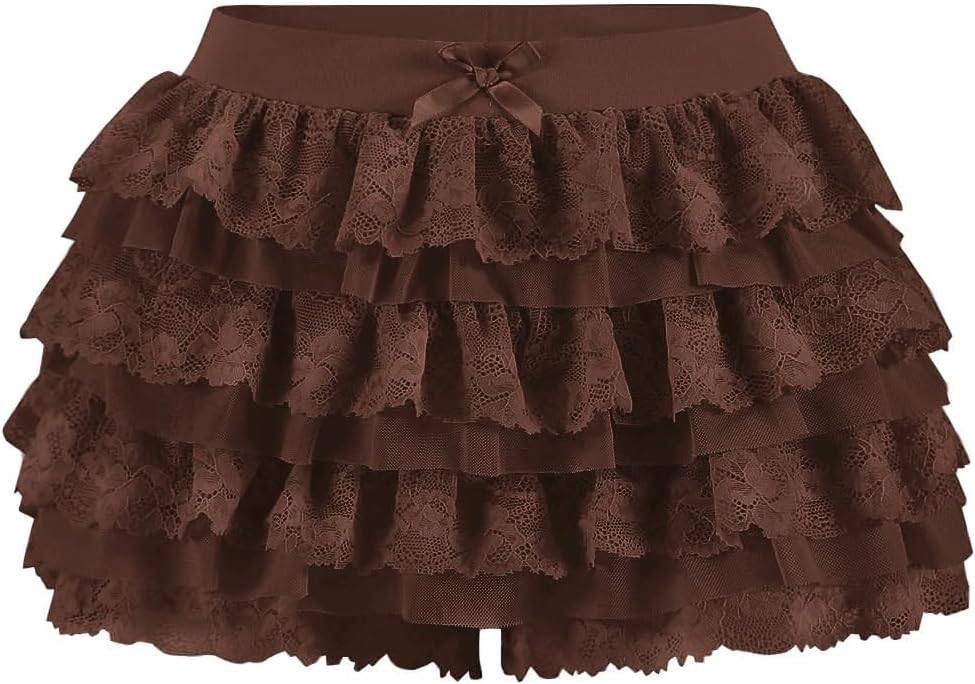 Women Y2K Lace Multi-Layered Bloomers for Trendy Style