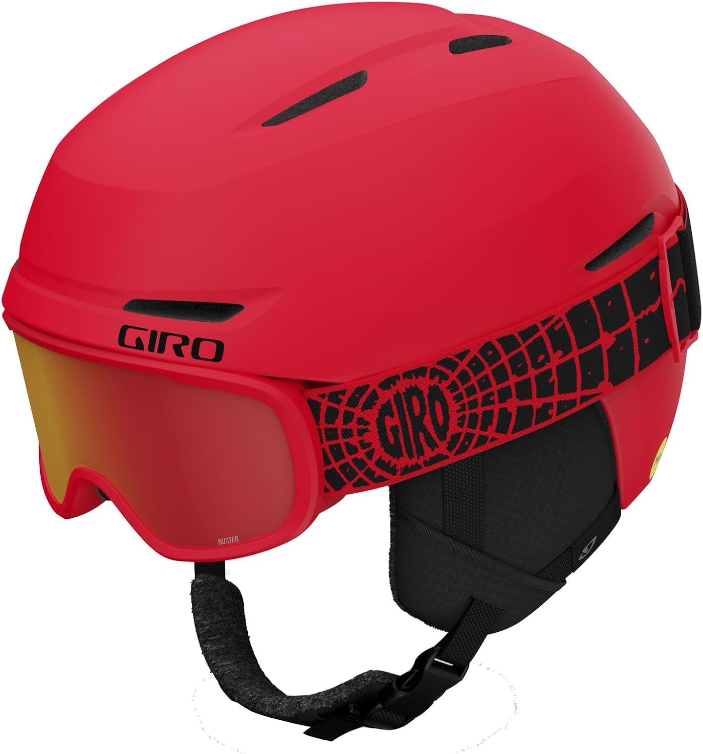 Giro Toddler Ski Helmet & Goggles Combo - Bright Red for Kids!