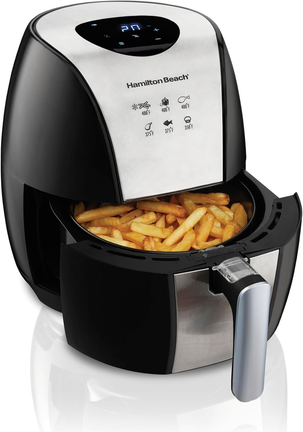 Hamilton Beach 3.2 Quart Digital Air Fryer - 6 Presets, Easy Clean Nonstick