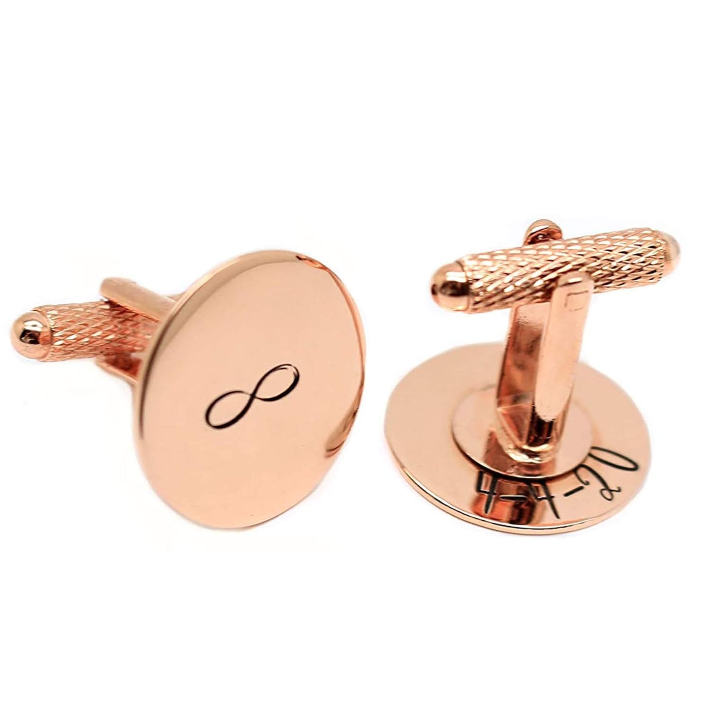Personalized Copper or Bronze Cufflinks for Special Occasions