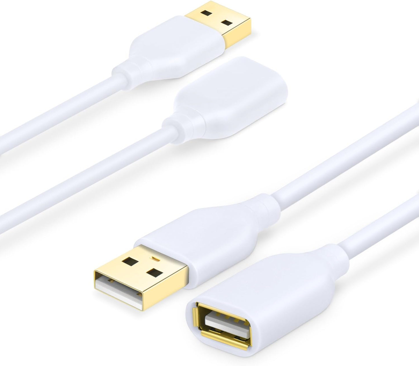 Costyle 2-Pack Gold-Plated 6ft USB Extension: Boost Your Connectivity!
