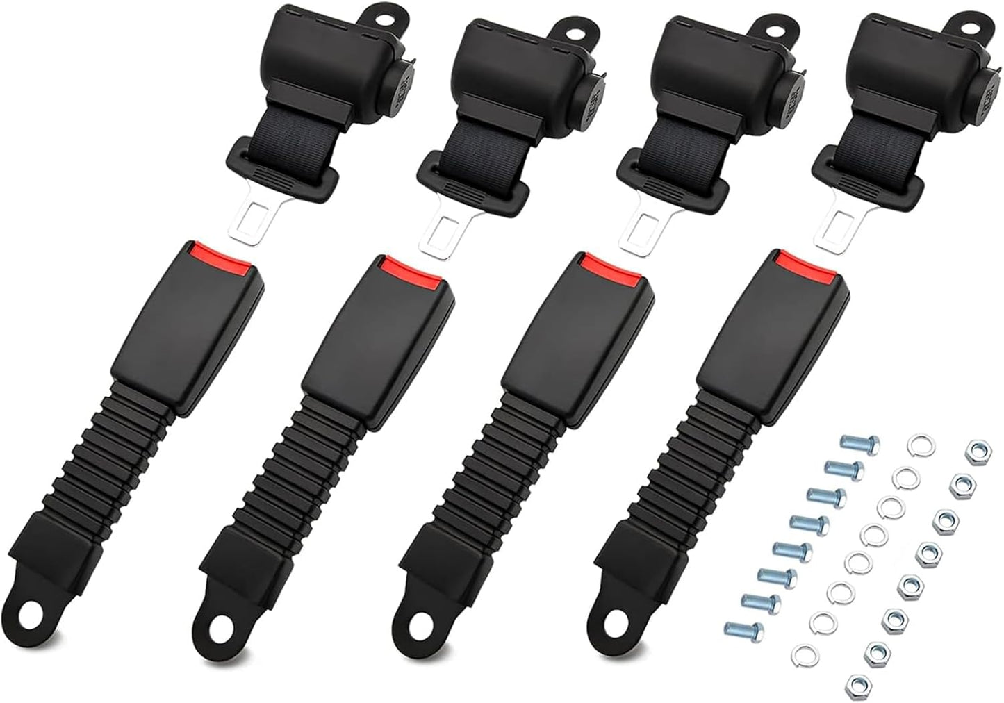 Universal Golf Cart Seat Belts 4 Pack for Safety and Comfort