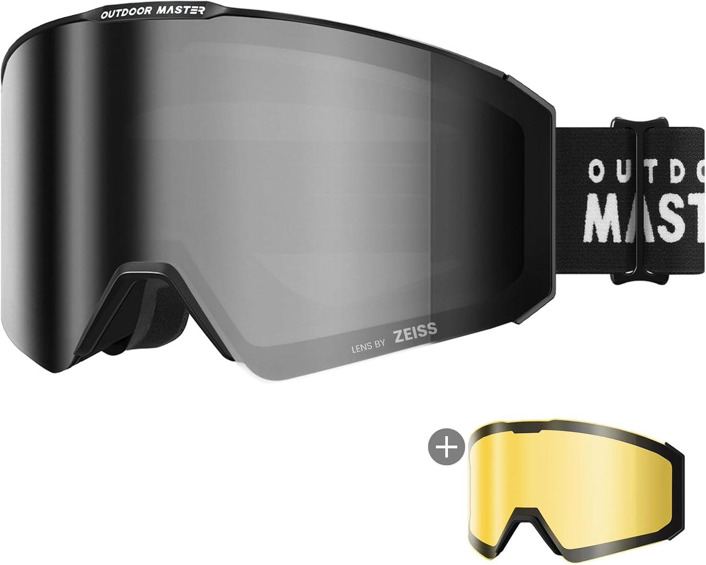 OutdoorMaster Falcon Ski Goggles with ZEISS Lens for Clarity