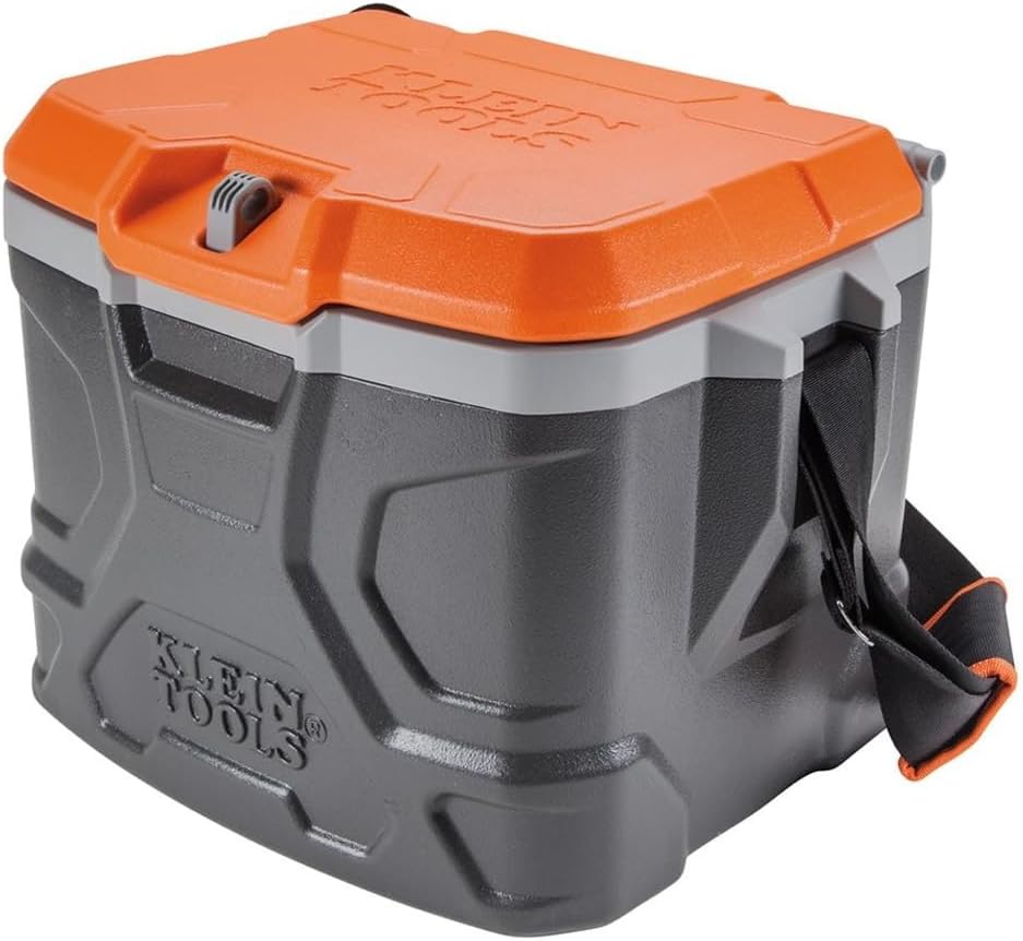 Klein Tools 55600 Work Cooler: 17-Quart Lunch Box for Tradesmen