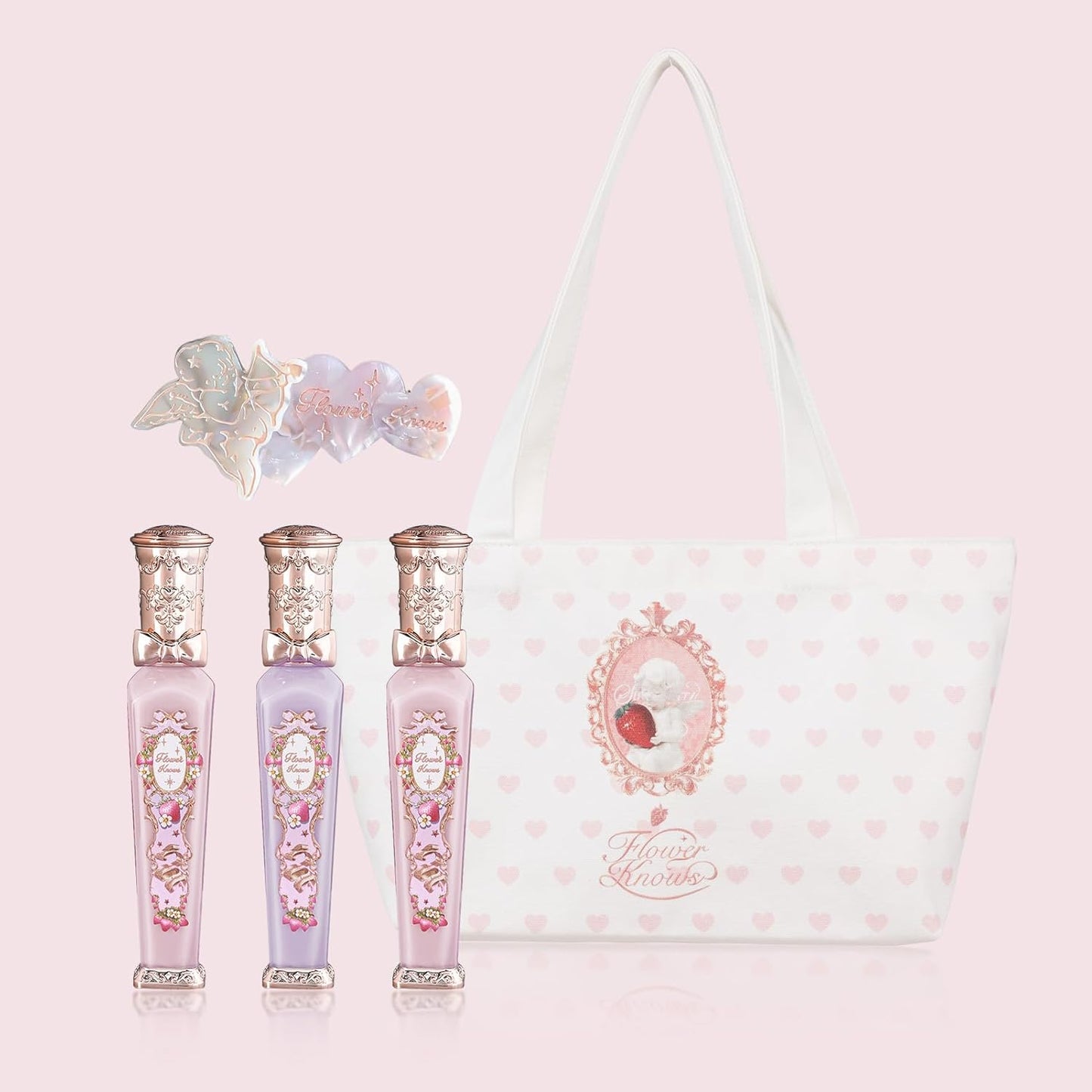 Flower Knows Violet Strawberry Rococo Glowy Lip Gloss Set