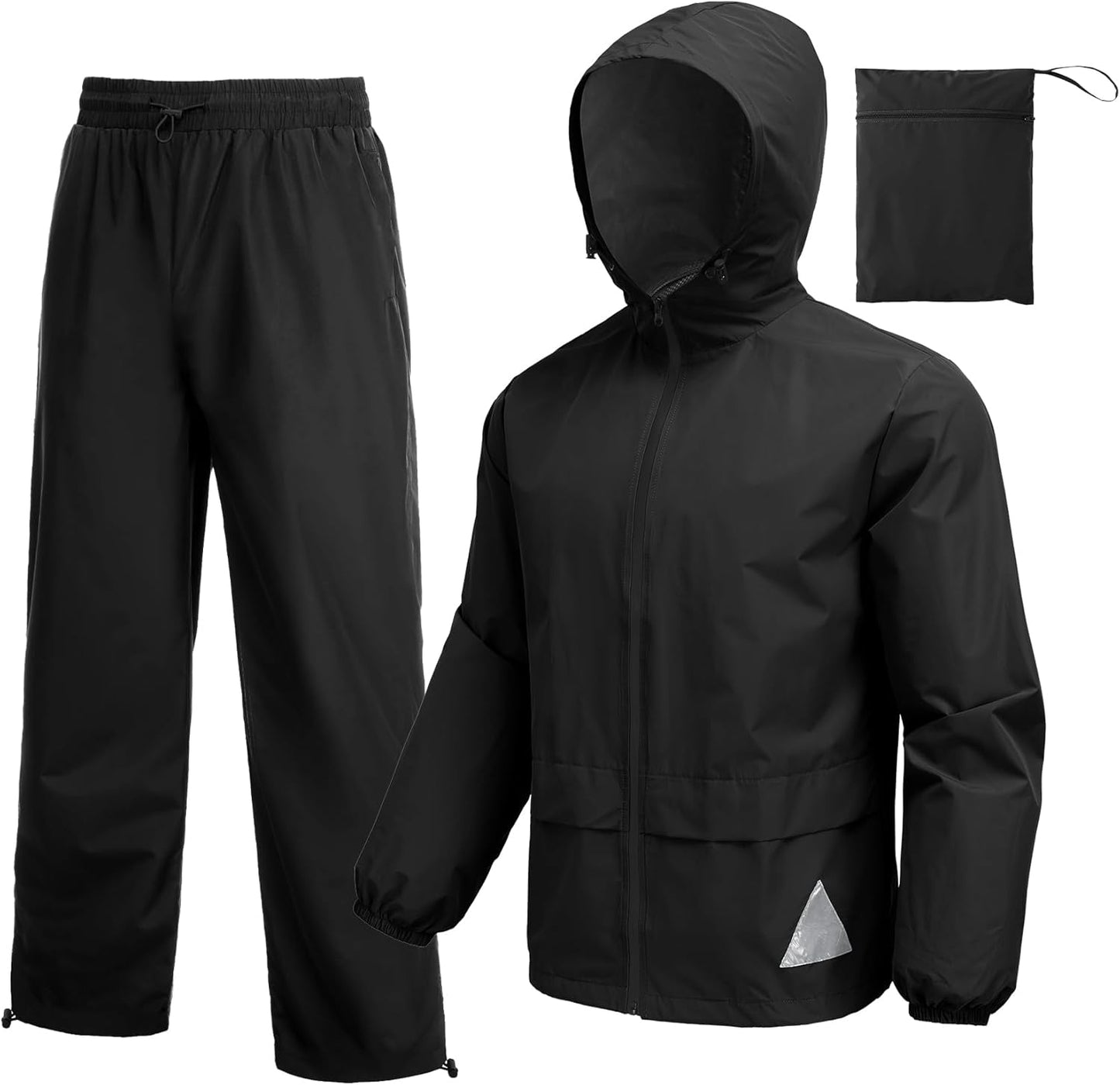 COOFANDY Men's Rain Suit: Lightweight Waterproof Rain Gear