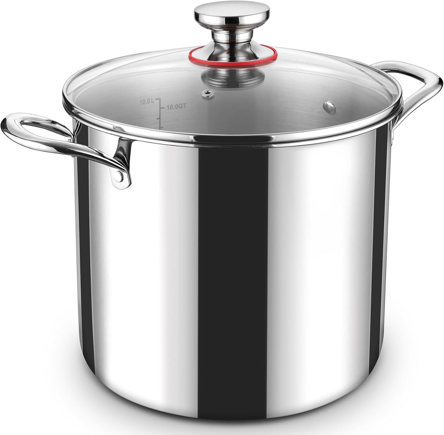 P&P CHEF 12 Quart Tri-Ply Stainless Steel Stockpot for Cooking