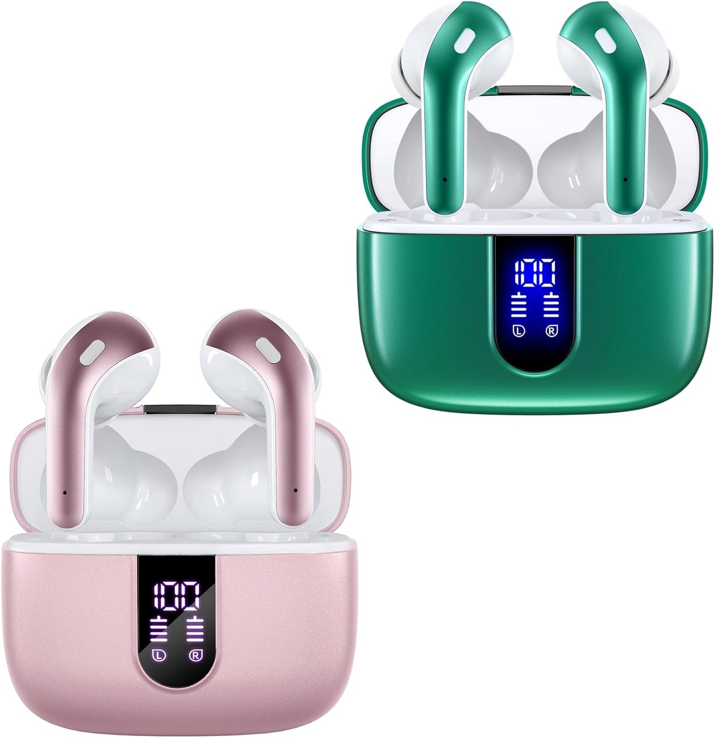 TAGRY True Wireless Earbuds: 60H Playback, Wireless Charging