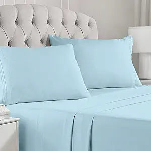 Mellanni Full Size Sheet Set - Luxury Cooling Bedding Sheets