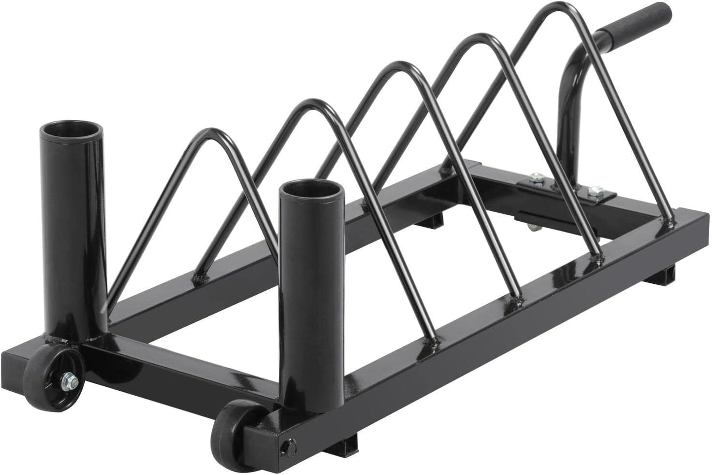 Yaheetech Horizontal Barbell Bumper Plate Rack for Home Gym