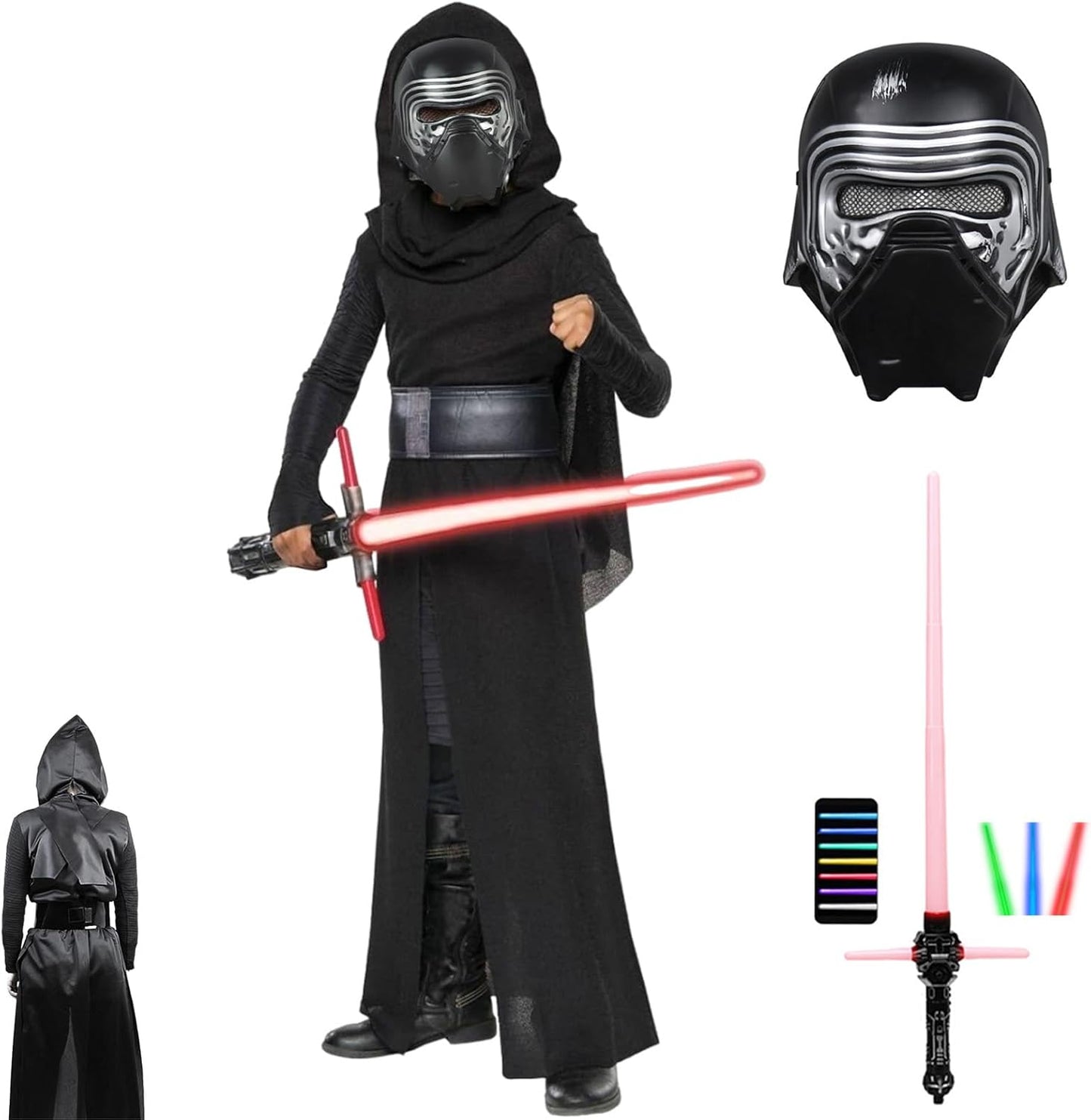 Kylo Ren Kids Costume Set - Lightsaber Included!
