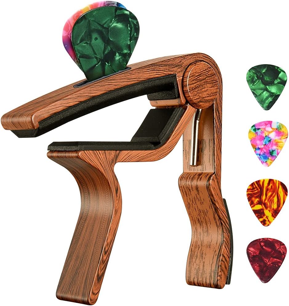 Sound Harbor Guitar Capo with Pick Holder - Enhance Your Music