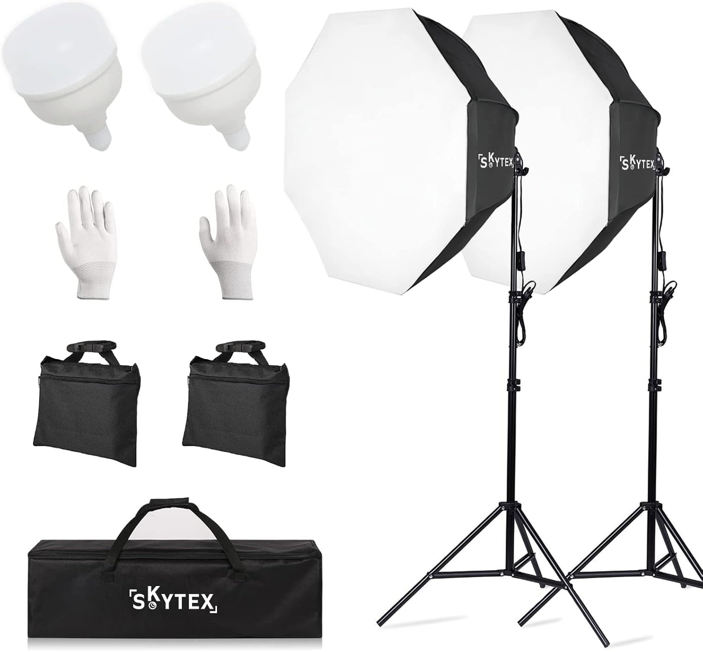 Skytex Softbox Lighting Kit 2Pack for Photography and Video