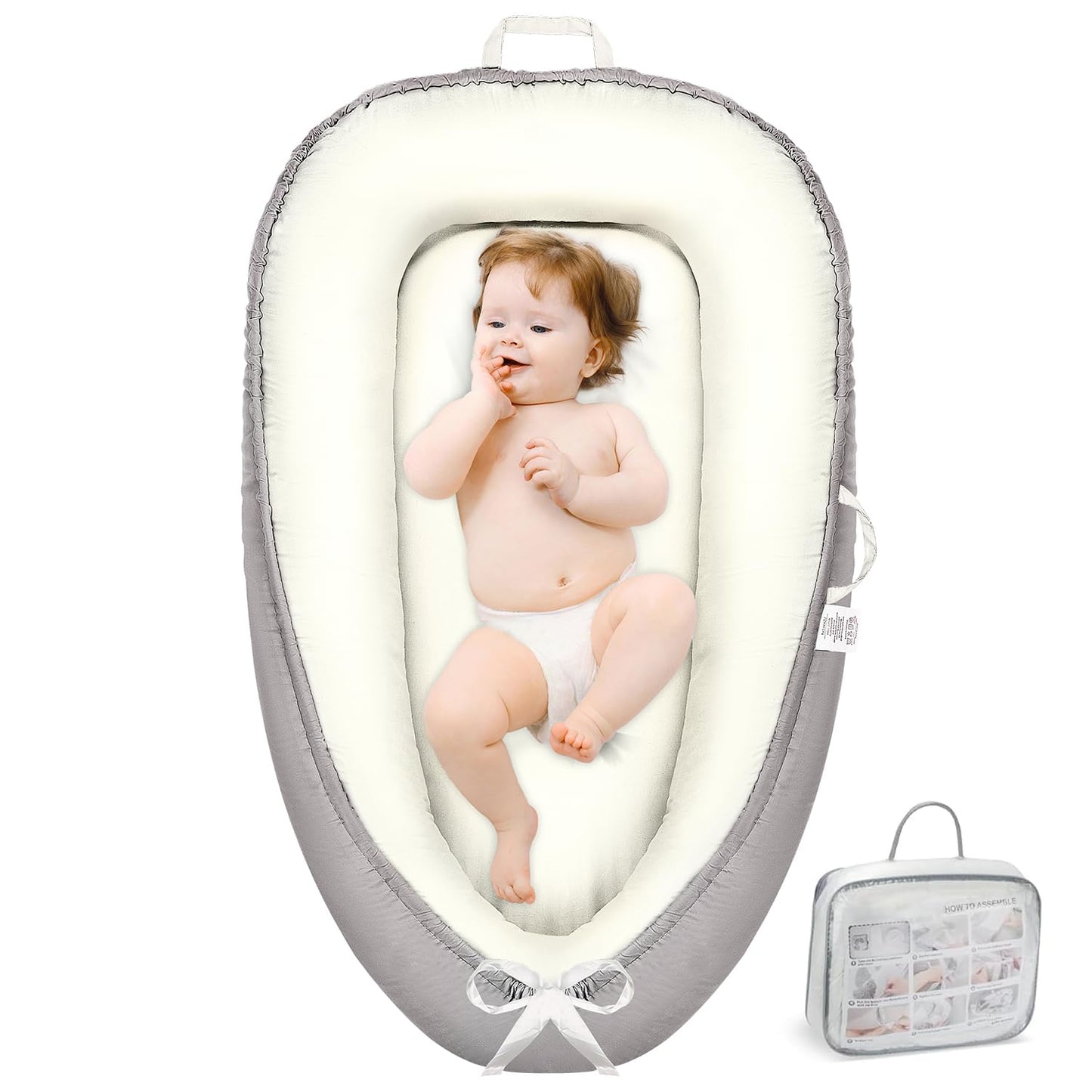 Breathable Baby Lounger for Portable Comfort