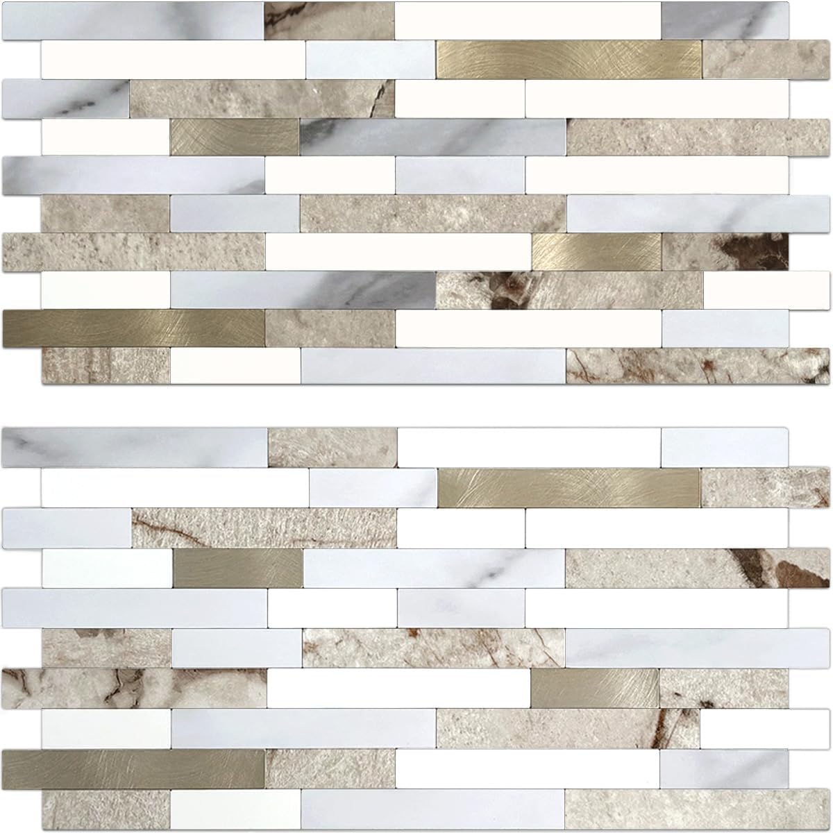 Faux Stone Peel and Stick Backsplash for Kitchen & Bathroom