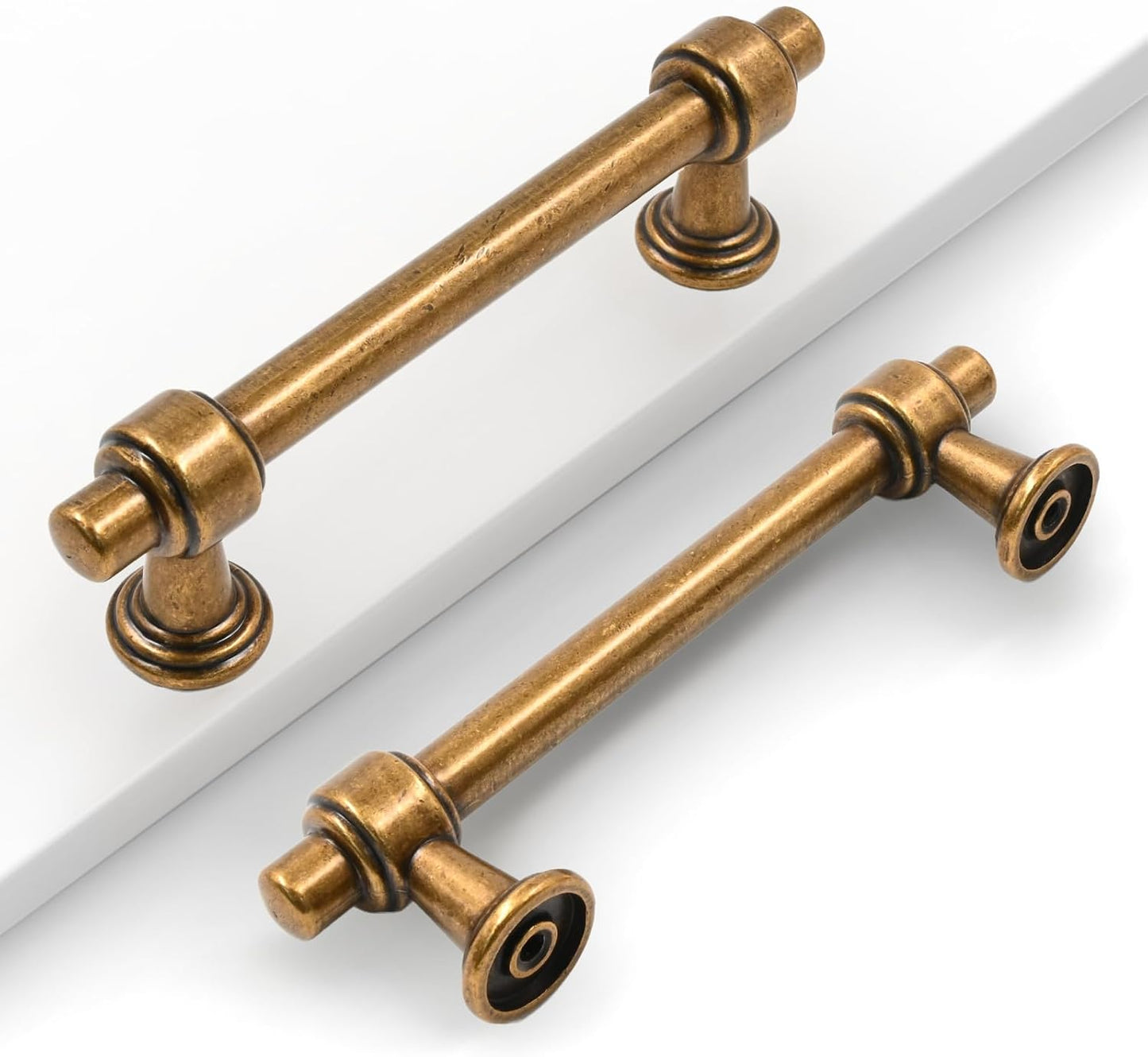 Coinkoly Antique Brass Cabinet Pulls for Kitchen Cabinets