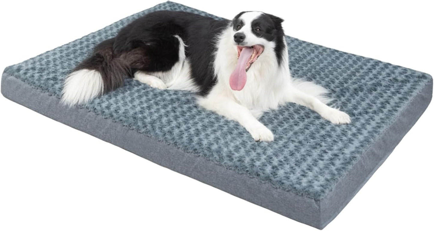 KHONSU PET Dog Bed Mat Plush Orthopedic Pad for Large Dogs