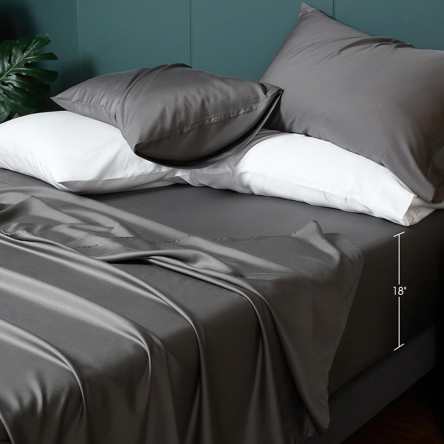 HYPREST Eucalyptus Tencel Lyocell Queen Sheets for Comfort
