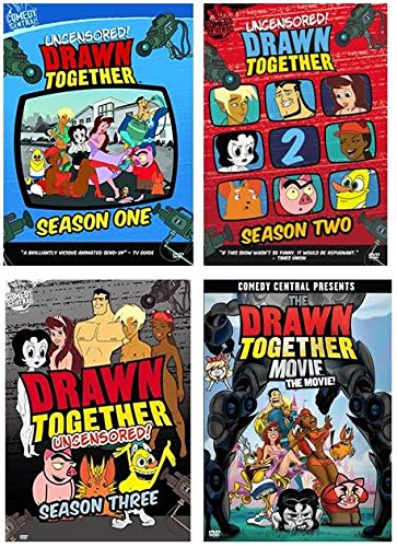 Drawn Together Uncensored! Seasons 1-3 and The Movie DVD 4-Pack
