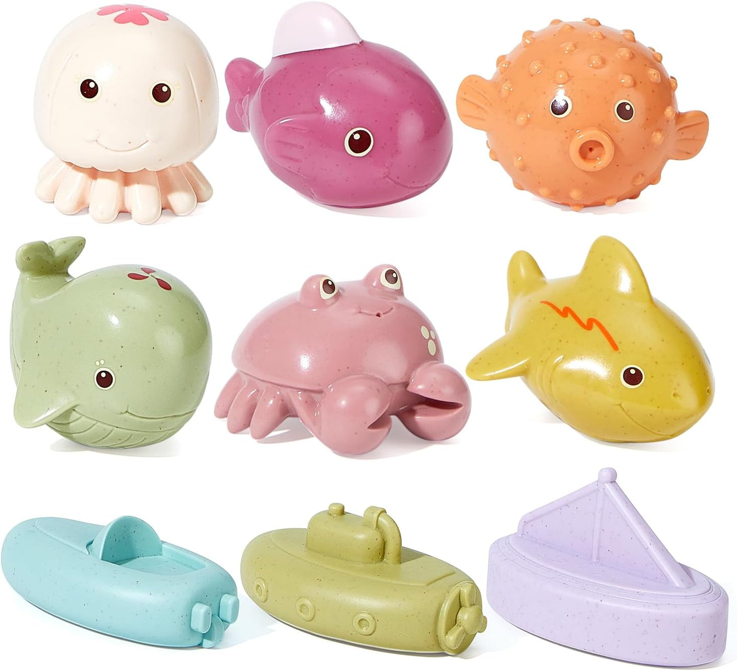 9-Piece Mold-Free Baby Bath Toy Set