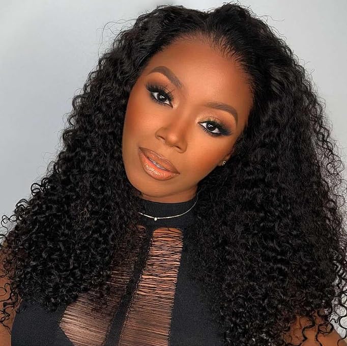 Kinky Curly Half Wig Human Hair 24 Inch for Effortless Style