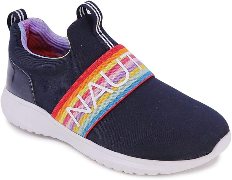 Nautica Kids Girls Youth Athletic Fashion Sneakers Slip-On Style
