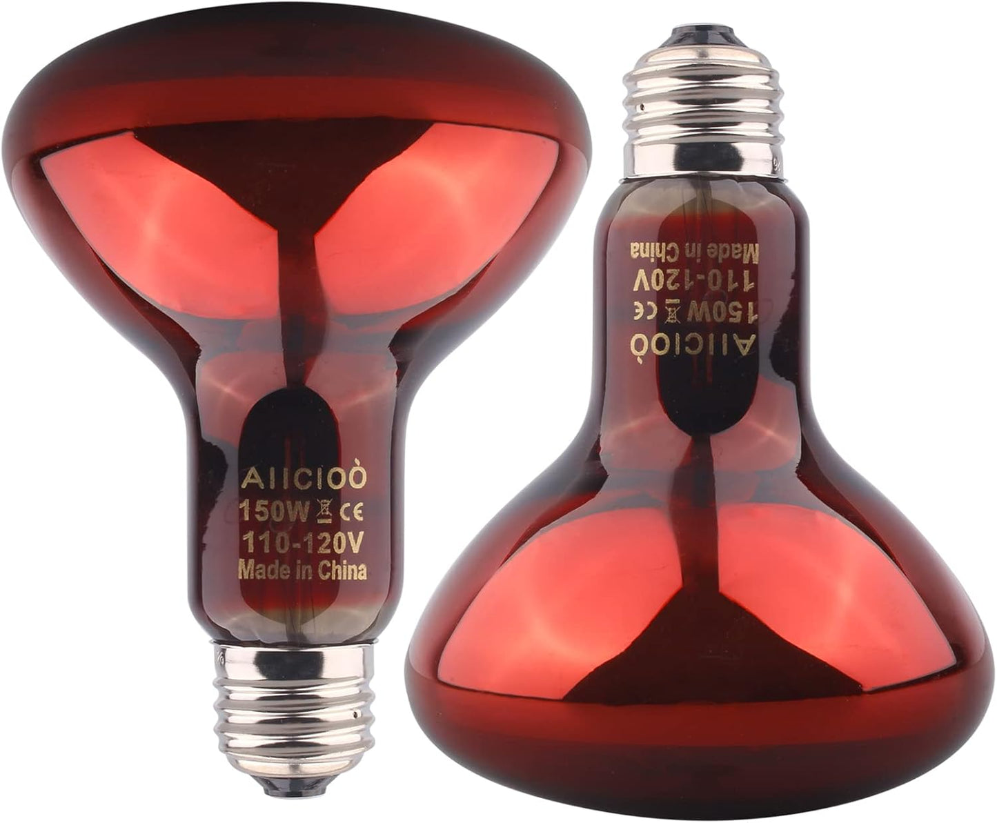 150W Red Night Light Bulb for Reptile Heat