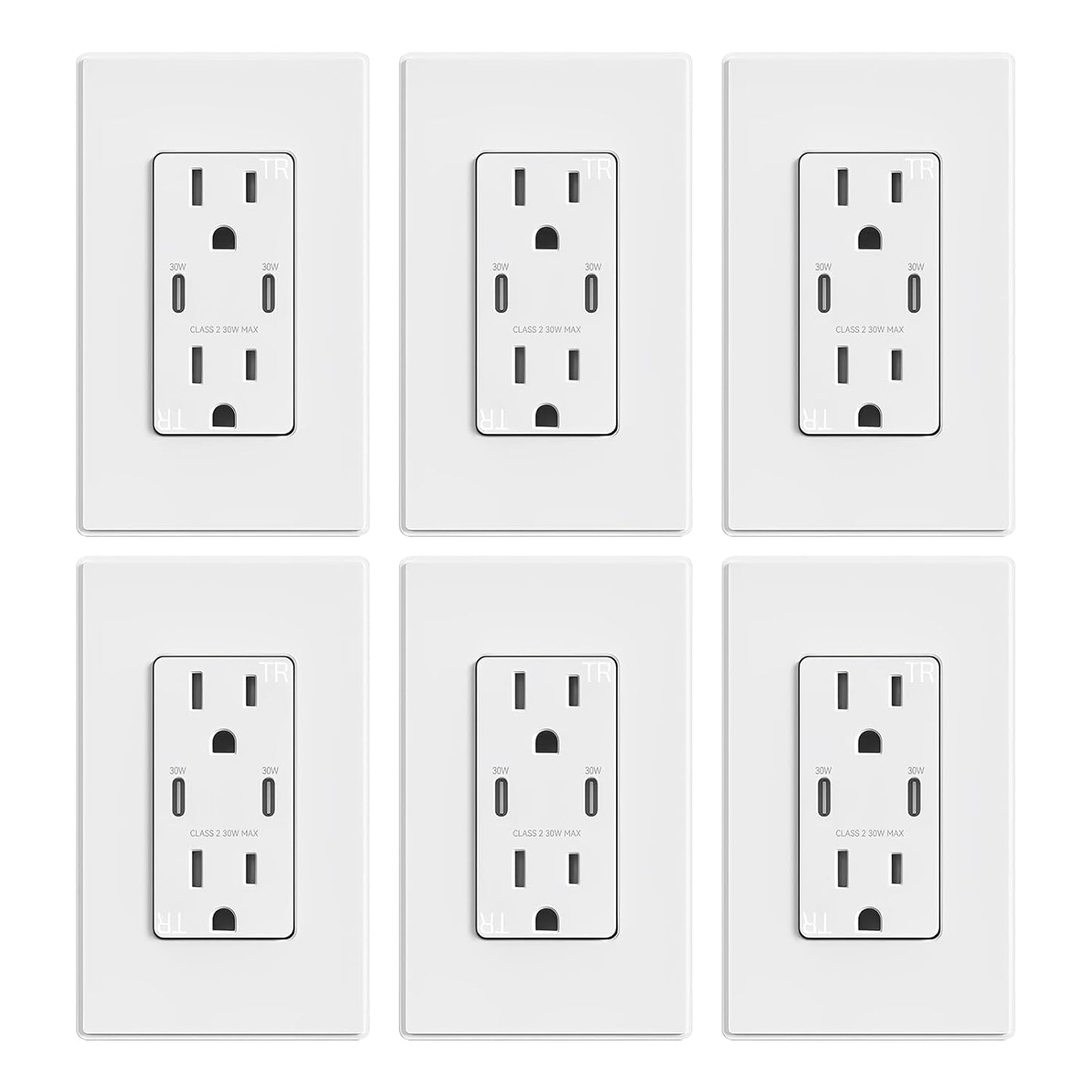 ELEGRP USB Outlet Receptacle for Fast Charging and Power Delivery