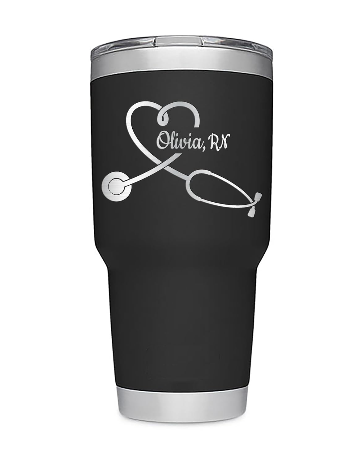 Personalized Stethoscope Gift - Laser Engraved Tumblers & Bottles