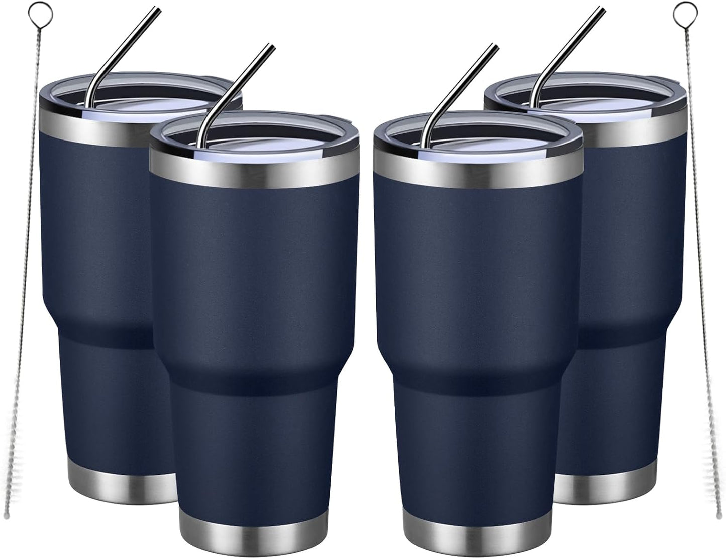 MEWAY 30oz Insulated Tumbler for Hot and Cold Drinks, 4 Pack