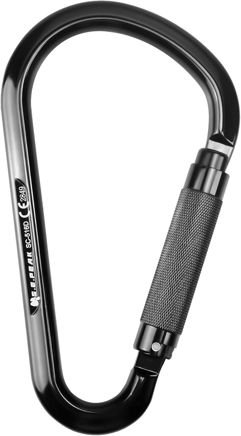 22kN Large Aluminum Auto Locking Ladder Hook for Climbing